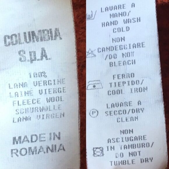 AND Wool Button Front Blazer Burnt Orange S - Picture 8 of 8